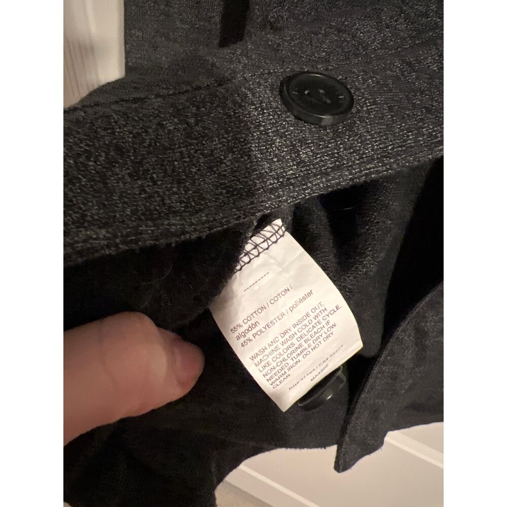 Perry Ellis Gray Button-Down Sweater – Size Small - Picture 4 of 6